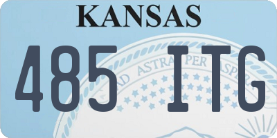 KS license plate 485ITG