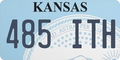 KS license plate 485ITH