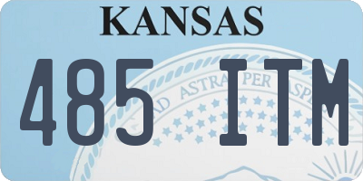 KS license plate 485ITM