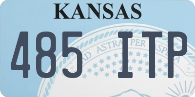 KS license plate 485ITP