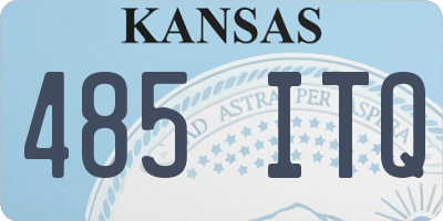 KS license plate 485ITQ
