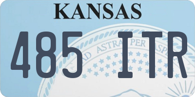 KS license plate 485ITR