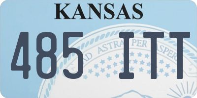 KS license plate 485ITT