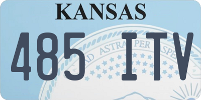 KS license plate 485ITV