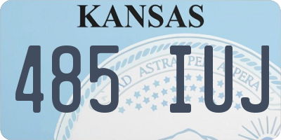 KS license plate 485IUJ