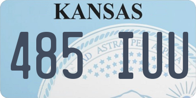 KS license plate 485IUU