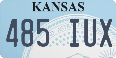 KS license plate 485IUX