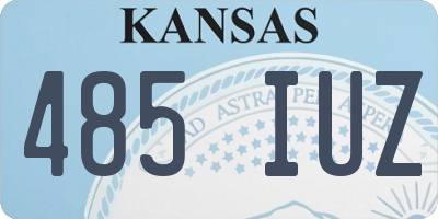KS license plate 485IUZ