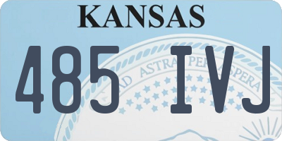 KS license plate 485IVJ