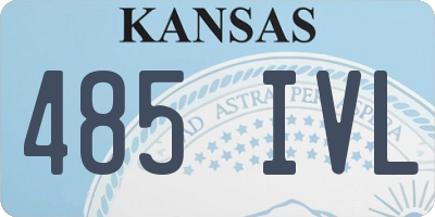 KS license plate 485IVL