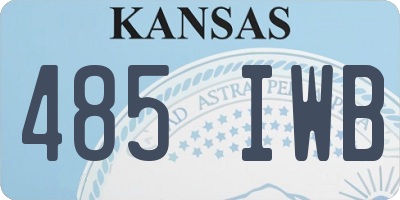 KS license plate 485IWB