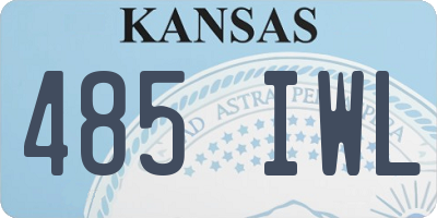 KS license plate 485IWL
