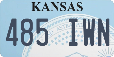 KS license plate 485IWN
