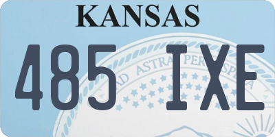 KS license plate 485IXE
