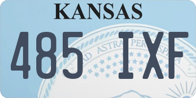 KS license plate 485IXF