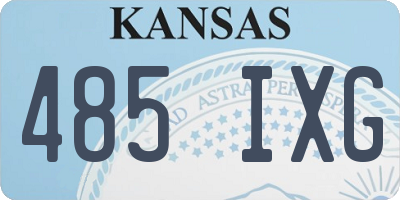 KS license plate 485IXG