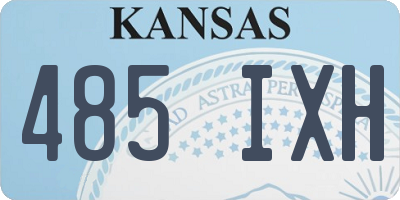 KS license plate 485IXH