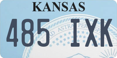 KS license plate 485IXK