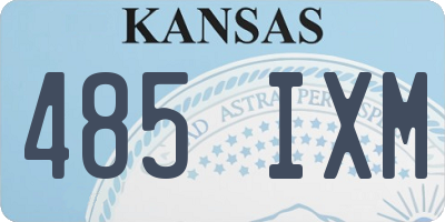 KS license plate 485IXM
