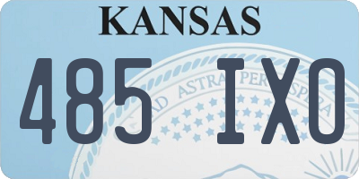 KS license plate 485IXO