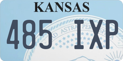 KS license plate 485IXP