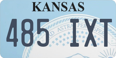 KS license plate 485IXT