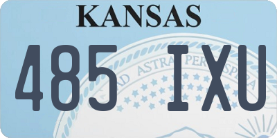 KS license plate 485IXU