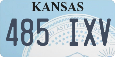 KS license plate 485IXV