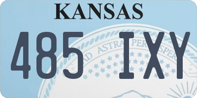 KS license plate 485IXY