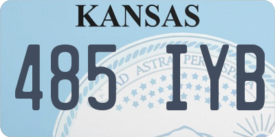 KS license plate 485IYB