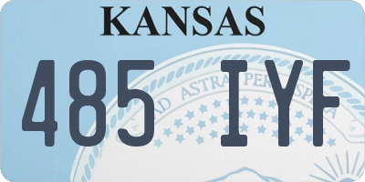 KS license plate 485IYF