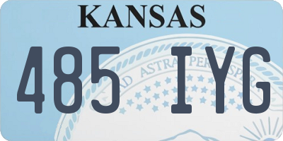 KS license plate 485IYG