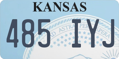 KS license plate 485IYJ