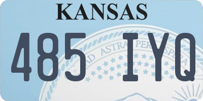 KS license plate 485IYQ