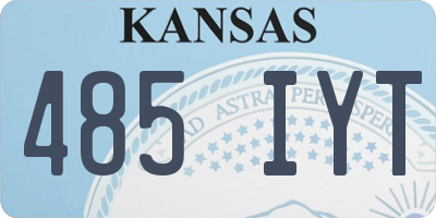 KS license plate 485IYT