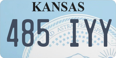 KS license plate 485IYY
