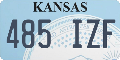 KS license plate 485IZF