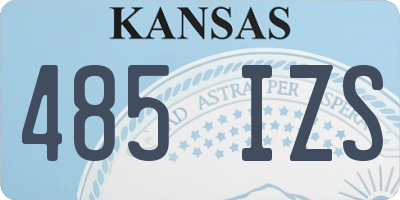 KS license plate 485IZS