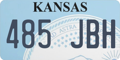KS license plate 485JBH