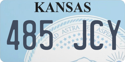 KS license plate 485JCY