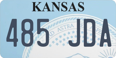 KS license plate 485JDA