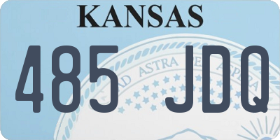 KS license plate 485JDQ
