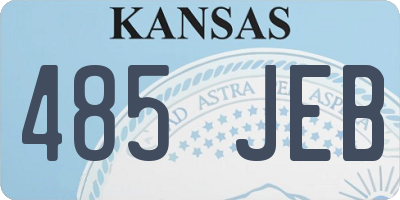 KS license plate 485JEB