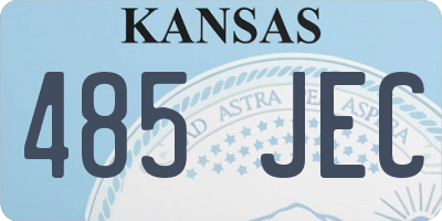 KS license plate 485JEC
