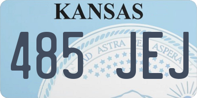 KS license plate 485JEJ