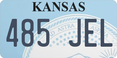 KS license plate 485JEL