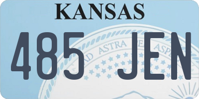 KS license plate 485JEN
