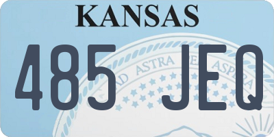 KS license plate 485JEQ
