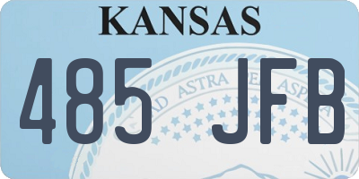 KS license plate 485JFB