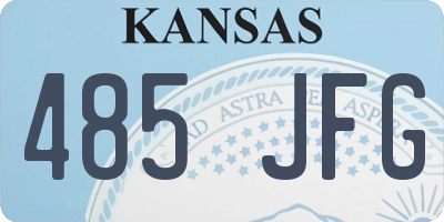 KS license plate 485JFG